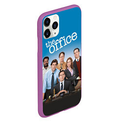 Чехол iPhone 11 Pro матовый Офис сериал, цвет: 3D-фиолетовый — фото 2