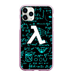 Чехол iPhone 11 Pro матовый Half life matematic freeman, цвет: 3D-розовый
