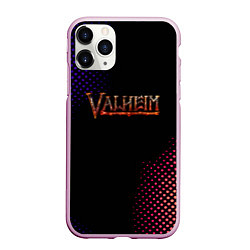 Чехол iPhone 11 Pro матовый Valheim logo pattern