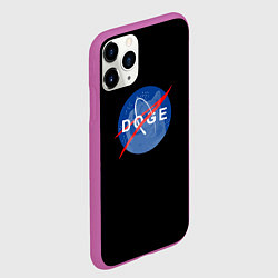 Чехол iPhone 11 Pro матовый Doge мем, цвет: 3D-фиолетовый — фото 2