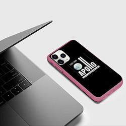 Чехол iPhone 11 Pro матовый Apollo space, цвет: 3D-малиновый — фото 2