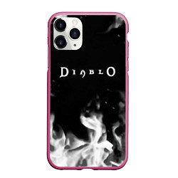Чехол iPhone 11 Pro матовый Diablo fire black