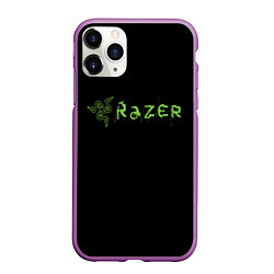 Чехол iPhone 11 Pro матовый Razer brend steel