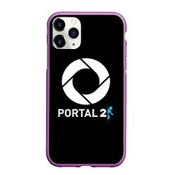 Чехол iPhone 11 Pro матовый Portal2 logo game