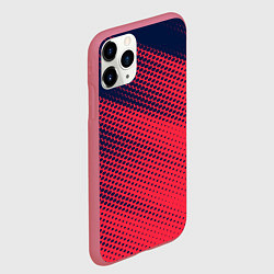 Чехол iPhone 11 Pro матовый Яркий абстрактный узор для спорта, цвет: 3D-малиновый — фото 2