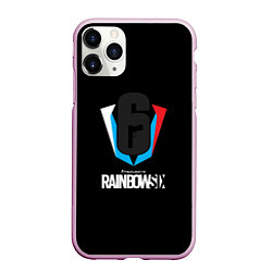 Чехол iPhone 11 Pro матовый Rainbow six шутер, цвет: 3D-розовый