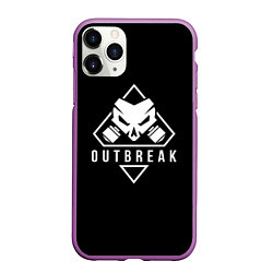 Чехол iPhone 11 Pro матовый Rainbow six outbreak, цвет: 3D-фиолетовый