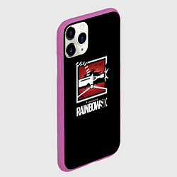 Чехол iPhone 11 Pro матовый Rainbow six action ubisoft, цвет: 3D-фиолетовый — фото 2