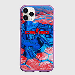Чехол iPhone 11 Pro матовый Скоростной зверь скин кс го, цвет: 3D-фиолетовый