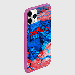 Чехол iPhone 11 Pro матовый Скоростной зверь скин кс го, цвет: 3D-фиолетовый — фото 2