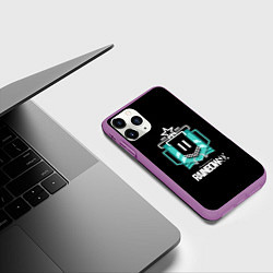 Чехол iPhone 11 Pro матовый Rainbow six ubisoft games, цвет: 3D-фиолетовый — фото 2