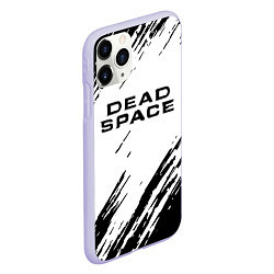 Чехол iPhone 11 Pro матовый Dead space чёрные краски, цвет: 3D-светло-сиреневый — фото 2