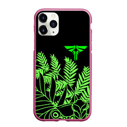 Чехол iPhone 11 Pro матовый The Last of Us acid logo, цвет: 3D-малиновый