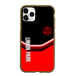 Чехол iPhone 11 Pro матовый Linkin park geometry line steel