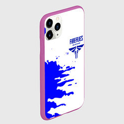 Чехол iPhone 11 Pro матовый The last of us краски цикады, цвет: 3D-фиолетовый — фото 2