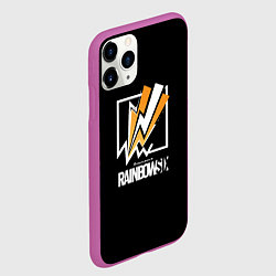 Чехол iPhone 11 Pro матовый Rainbow six action game ubisoft, цвет: 3D-фиолетовый — фото 2