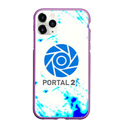 Чехол iPhone 11 Pro матовый Portal краски, цвет: 3D-фиолетовый