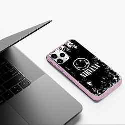 Чехол iPhone 11 Pro матовый Nirvana teddy, цвет: 3D-розовый — фото 2