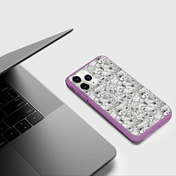 Чехол iPhone 11 Pro матовый Расслабься и веселись, цвет: 3D-фиолетовый — фото 2
