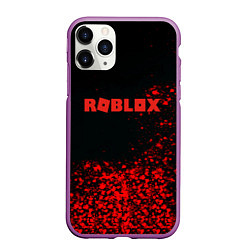 Чехол iPhone 11 Pro матовый Roblox красные краски, цвет: 3D-фиолетовый