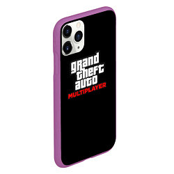 Чехол iPhone 11 Pro матовый GTA мультиплеер, цвет: 3D-фиолетовый — фото 2