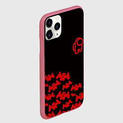Чехол iPhone 11 Pro матовый Маршмеллоу амонг ас, цвет: 3D-малиновый — фото 2
