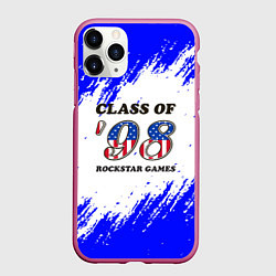 Чехол iPhone 11 Pro матовый ГТА текстура, цвет: 3D-малиновый