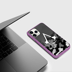 Чехол iPhone 11 Pro матовый Assassins Creed game, цвет: 3D-фиолетовый — фото 2