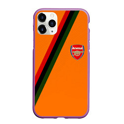 Чехол iPhone 11 Pro матовый Arsenal geometry steel, цвет: 3D-фиолетовый