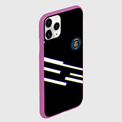 Чехол iPhone 11 Pro матовый Inter line fc, цвет: 3D-фиолетовый — фото 2
