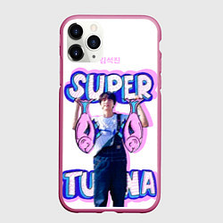 Чехол iPhone 11 Pro матовый BTS Super Tuna, цвет: 3D-малиновый
