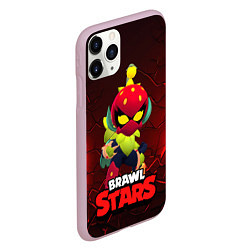 Чехол iPhone 11 Pro матовый Brawl Stars Лили клубничная, цвет: 3D-розовый — фото 2