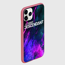 Чехол iPhone 11 Pro матовый Texture - The First Descendant, цвет: 3D-малиновый — фото 2
