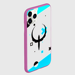 Чехол iPhone 11 Pro матовый Quake game pattern, цвет: 3D-фиолетовый — фото 2