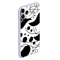 Чехол iPhone 11 Pro матовый Fashion abstraction - ai art fantasy, цвет: 3D-светло-сиреневый — фото 2