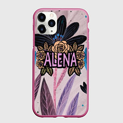Чехол iPhone 11 Pro матовый Alena roses, цвет: 3D-малиновый