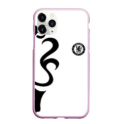 Чехол iPhone 11 Pro матовый Chelsea sport fc, цвет: 3D-розовый