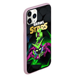 Чехол iPhone 11 Pro матовый Brawl Stars вирус Чарли, цвет: 3D-розовый — фото 2