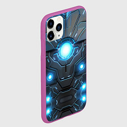 Чехол iPhone 11 Pro матовый Лунный спасатель, цвет: 3D-фиолетовый — фото 2