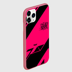 Чехол iPhone 11 Pro матовый Dead by april geometry, цвет: 3D-малиновый — фото 2