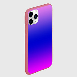 Чехол iPhone 11 Pro матовый Неоновая градиент абстракция, цвет: 3D-малиновый — фото 2