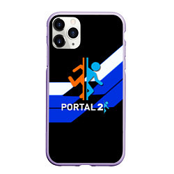 Чехол iPhone 11 Pro матовый Portal geometry, цвет: 3D-светло-сиреневый