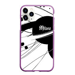 Чехол iPhone 11 Pro матовый Milano - fashion abstraction, цвет: 3D-фиолетовый