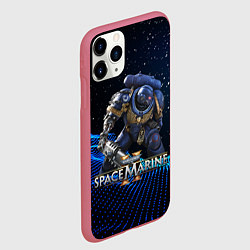 Чехол iPhone 11 Pro матовый Warhammer 40000 space marine 2 ультрамарин, цвет: 3D-малиновый — фото 2