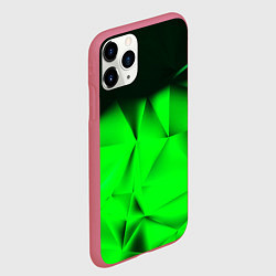 Чехол iPhone 11 Pro матовый Кислотная абстракция кубы, цвет: 3D-малиновый — фото 2