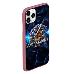 Чехол iPhone 11 Pro матовый Captain Titus Warhammer 40000 space marine 2, цвет: 3D-малиновый — фото 2