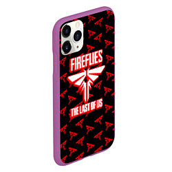 Чехол iPhone 11 Pro матовый The Last of Us pattern game, цвет: 3D-фиолетовый — фото 2