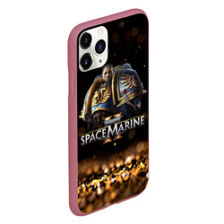 Чехол iPhone 11 Pro матовый Captain Titus Warhammer 40000 space marine 2, цвет: 3D-малиновый — фото 2