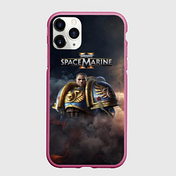 Чехол iPhone 11 Pro матовый Captain Titus Warhammer 40000 space marine 2, цвет: 3D-малиновый