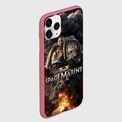 Чехол iPhone 11 Pro матовый Captain Titus Warhammer 40000 space marine 2, цвет: 3D-малиновый — фото 2